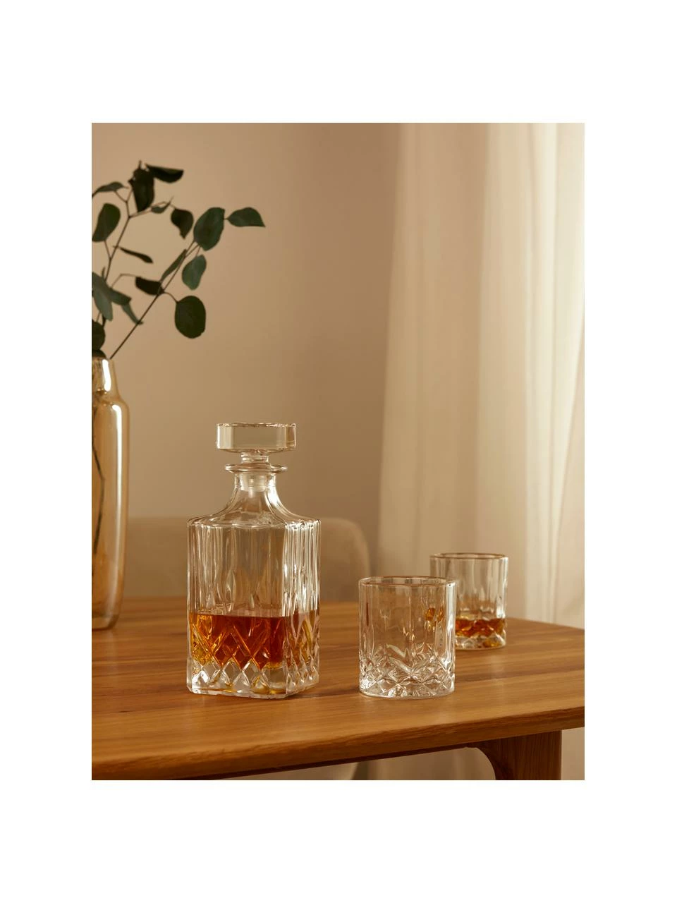 Westwing Collection Carafe et verres à whisky George, 3 élém., Lot de différentes tailles 5 Westwing Collection Carafe et verres à whisky George, 3 élém., Lot de différentes tailles – Image 3