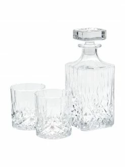 Westwing Collection Carafe et verres à whisky George, 3 élém., Lot de différentes tailles