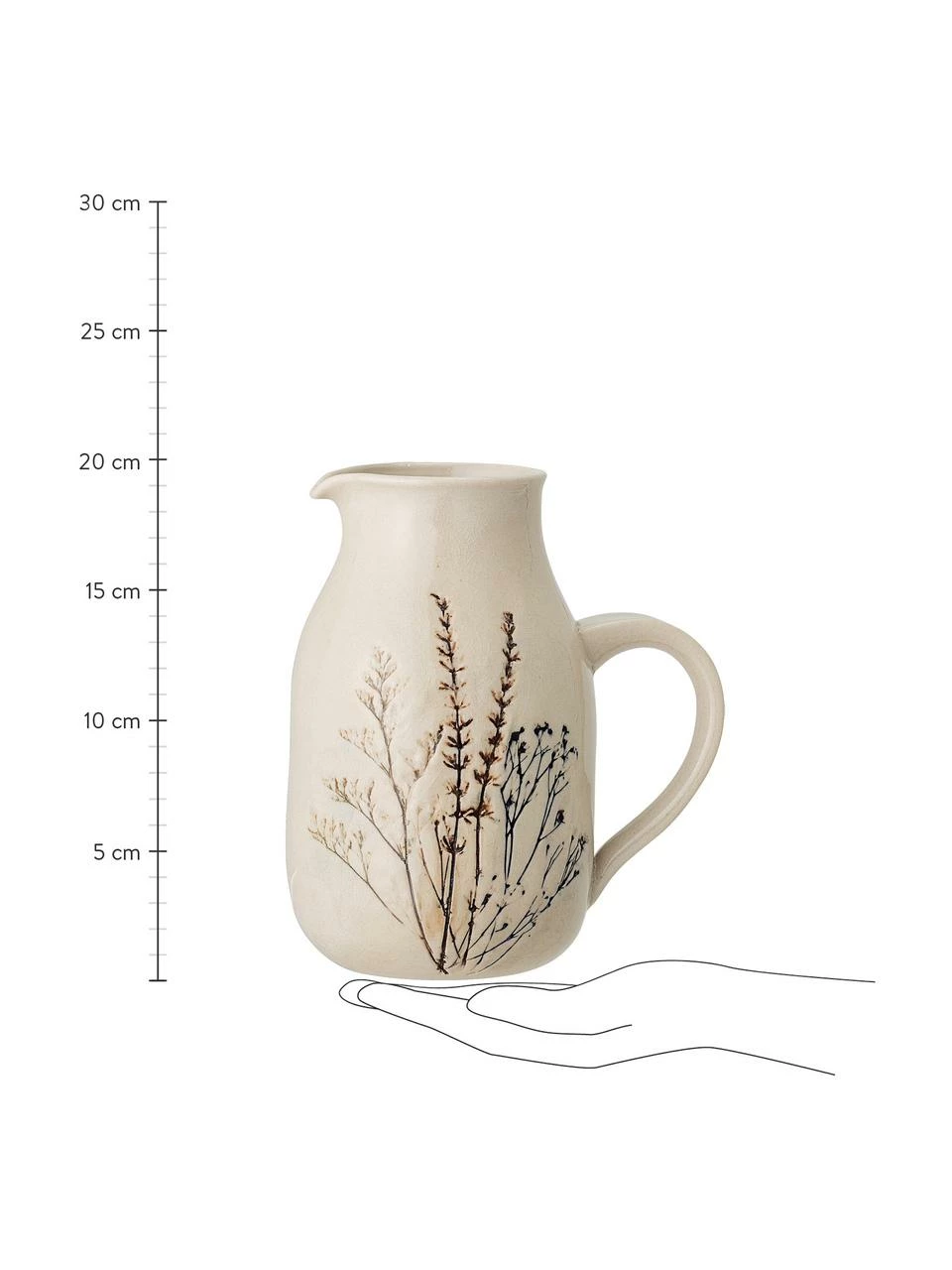 Bloomingville Carafe rustique grès faite main Bea,1.5 L, Ø 12 x haut. 20 cm 5 Bloomingville Carafe rustique grès faite main Bea,1.5 L, Ø 12 x haut. 20 cm – Image 3