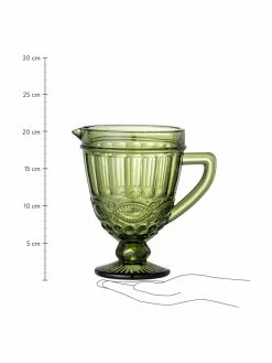 Bloomingville Carafe vert Florie, 300 ml, B 20 x haut. 20 cm, 300 mlDisponibilité limitée -Cuisine Soldes 2022 Carafe vert Florie 300 ml 2
