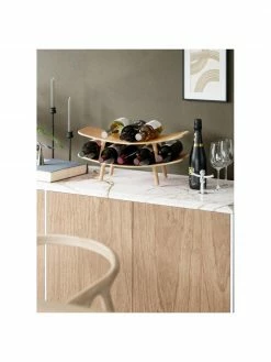 Umbra Casier à vin en bois pour 5 bouteilles Vinola, larg. 50 x haut. 13 cm -Cuisine Soldes 2022 Casier a vin en bois pour 5 bouteilles Vinola 3