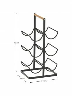 Casier à vin pour 6 bouteilles Hadena, larg. 24 x haut. 46 cm -Cuisine Soldes 2022 Casier a vin pour 6 bouteilles Hadena 2