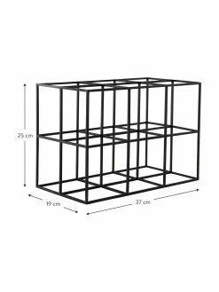 Casier à vin pour 6 bouteilles métal Vinnie, larg. 37 x haut. 25 cm -Cuisine Soldes 2022 Casier a vin pour 6 bouteilles metal Vinnie 2