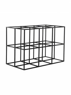 Casier à vin pour 6 bouteilles métal Vinnie, larg. 37 x haut. 25 cm