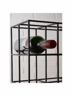 Casier à vin pour 6 bouteilles métal Vinnie, larg. 37 x haut. 25 cm -Cuisine Soldes 2022 Casier a vin pour 6 bouteilles metal Vinnie 4
