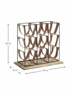 Casier à vin pour 9 bouteilles Mucia, larg. 39 x haut. 36 cm -Cuisine Soldes 2022 Casier a vin pour 9 bouteilles Mucia 2