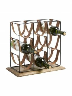 Casier à vin pour 9 bouteilles Mucia, larg. 39 x haut. 36 cm -Cuisine Soldes 2022 Casier a vin pour 9 bouteilles Mucia 3