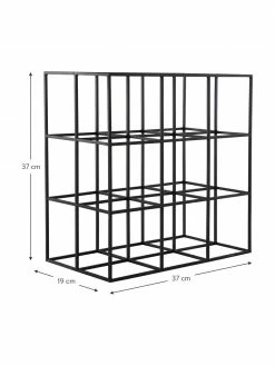 Casier à vin pour 9 bouteilles métal Vinnie, larg. 37 x haut. 37 cmSeulement 1 produit disponible -Cuisine Soldes 2022 Casier a vin pour 9 bouteilles metal Vinnie 2