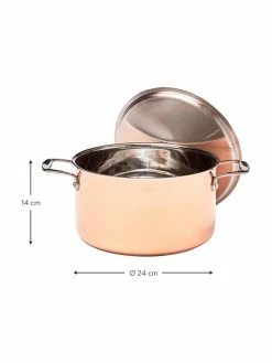 Casserole cuivrée Baron, Ø 24 x haut. 14 cm -Cuisine Soldes 2022 Casserole cuivree Baron 2