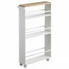 Yamazaki Chariot de rangement blanc Tower, larg. 48 x long. 81 cm 2 Yamazaki Chariot de rangement blanc Tower, larg. 48 x long. 81 cm -Cuisine Soldes 2022 Chariot de rangement blanc Tower