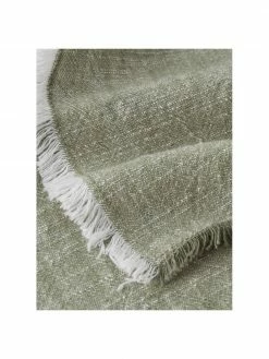 Chemin de table coton vert Ivory, larg. 40 x long. 150 cm -Cuisine Soldes 2022 Chemin de table coton vert Ivory 2