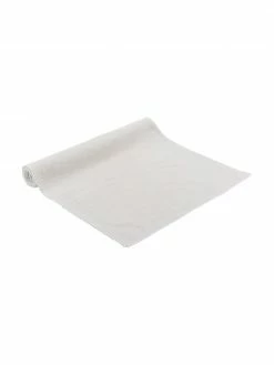 Chemin de table en coton gris Finca, larg. 50 x long. 160 cm