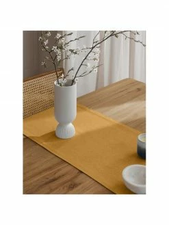 Magma Chemin de table jaune Riva, larg. 40 x long. 150 cm -Cuisine Soldes 2022 Chemin de table jaune Riva 5