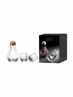 Ladelle Coffret whisky avec couvercle rond en bois Jaxon, 3&nbsp;&eacute;l&eacute;m., Lot de différentes tailles -Cuisine Soldes 2022 Coffret whisky avec couvercle rond en bois Jaxon 3 elem 2