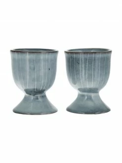 Broste Copenhagen Coquetier fait à la main Nordic Sea, 2 pièces, Ø 5 x haut. 6 cm -Cuisine Soldes 2022 Coquetier fait a la main Nordic Sea 2 pieces 3