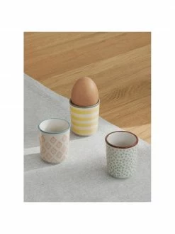 Bloomingville Coquetier fait main Patrizia, 3 élém., Ø 5 x haut. 5 cm -Cuisine Soldes 2022 Coquetier fait main Patrizia 3 elem 2