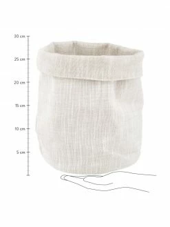 Corbeille à pain coton beige Kari, Ø 30 x haut. 26 cm -Cuisine Soldes 2022 Corbeille a pain coton beige Kari 2