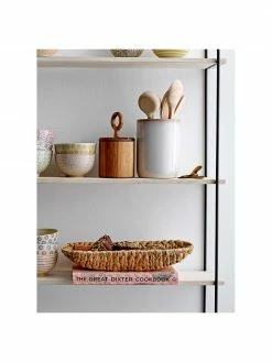 Bloomingville Corbeille &agrave; pain en jacinthe d'eau Nature, larg. 36 cm x haut. 7 cm -Cuisine Soldes 2022 Corbeille a pain en jacinthe deau Nature 4