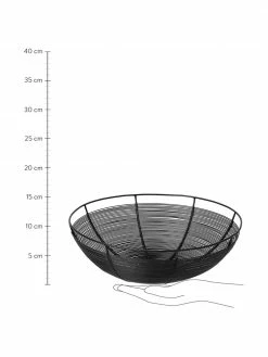 Broste Copenhagen Corbeille à pain noire Nina, Ø 30 x haut. 10 cm -Cuisine Soldes 2022 Corbeille a pain noire Nina 2