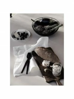 Broste Copenhagen Corbeille à pain noire Nina, Ø 30 x haut. 10 cm -Cuisine Soldes 2022 Corbeille a pain noire Nina 4