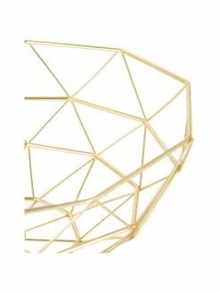 Present Time Corbeille de rangement dorée Diamond Cut, Ø 35 x haut. 13 cm -Cuisine Soldes 2022 Corbeille de rangement doree Diamond Cut 5