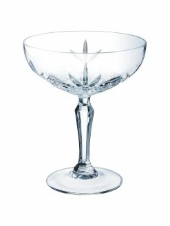 Coupe à champagne avec structure en relief Broadway, 6 pièces, Ø 12 x haut. 14 cm, 250 ml