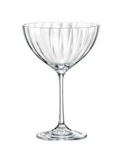 Coupe à champagne cristal Luisa, 6 pièces, Ø 12 x haut. 18 cm, 340 ml