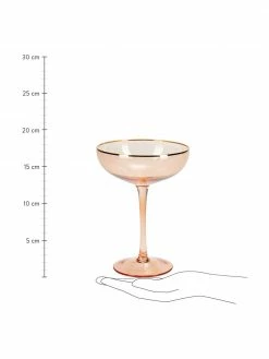 Nordal Coupe à champagne rose Goldie, 6 pièces, Ø 12 x haut. 17 cm, 250 ml -Cuisine Soldes 2022 Coupe a champagne rose Goldie 6 pieces 2