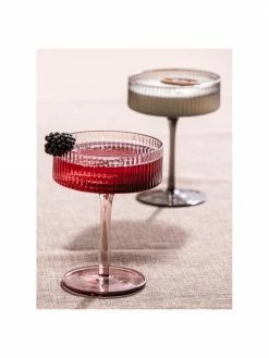 Ladelle Coupe à champagne soufflé bouche avec structure rainurée Erskine, 4 pièces, Ø 11 x haut. 14 cm, 250 ml -Cuisine Soldes 2022 Coupe a champagne souffle bouche avec structure rainuree Erskine 4 pieces 3