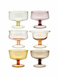 Bitossi Home Coupe à dessert soufflées à la main Desigual, 6 élém., Ø 12 x haut. 8 cm, 400 ml