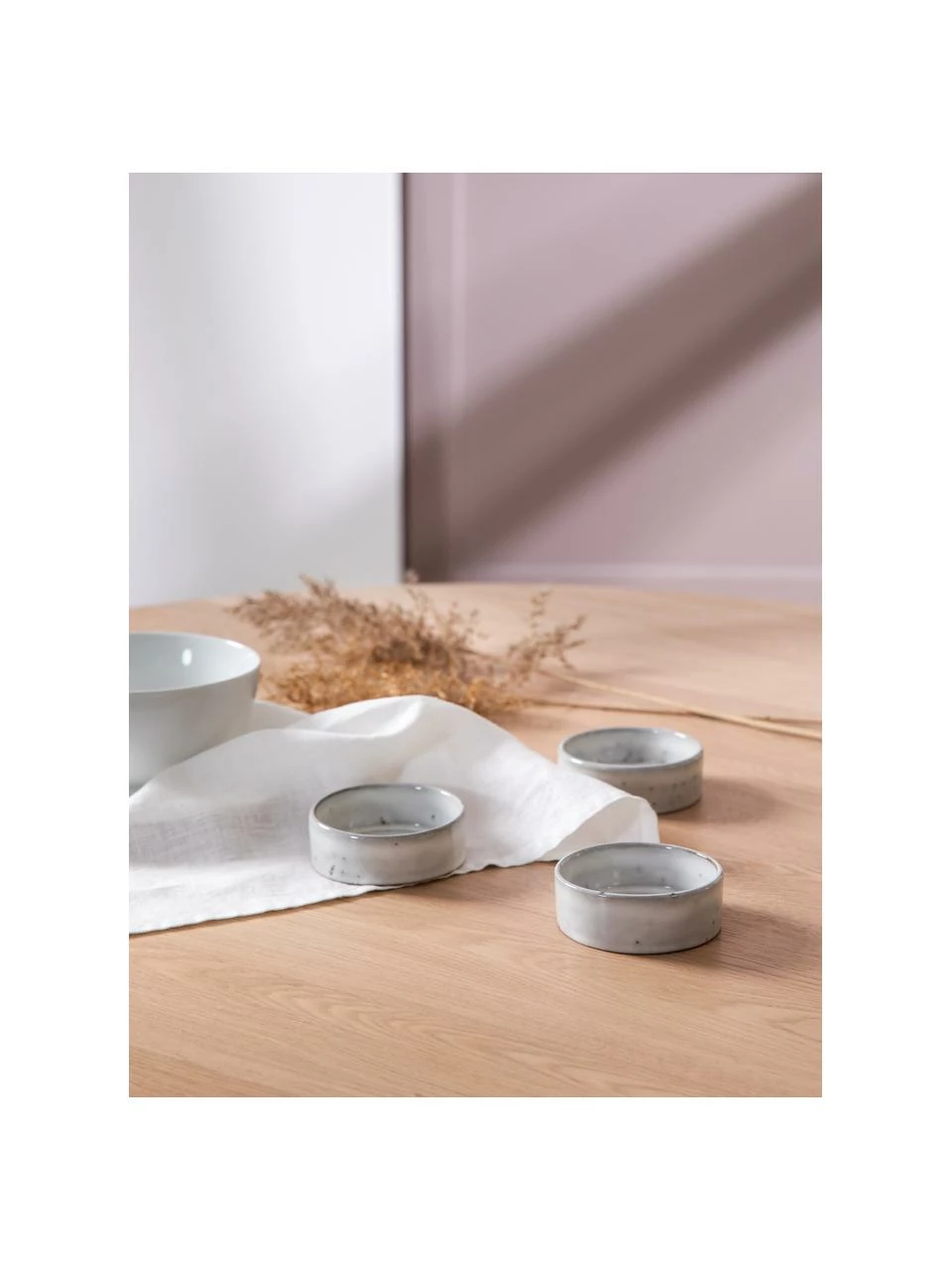 Broste Copenhagen Coupelle dip en grès faite main Nordic Sand Ø 8 cm, 4 pièces, Ø 8 x haut. 3 cm 4 Broste Copenhagen Coupelle dip en grès faite main Nordic Sand Ø 8 cm, 4 pièces, Ø 8 x haut. 3 cm – Image 2