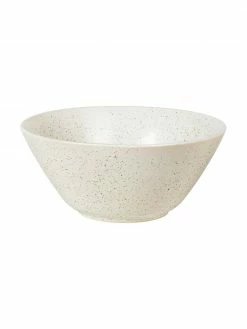 Broste Copenhagen Coupelle rustique grès cérame faite main blanc crème Nordic Vanilla Ø25 cm, Ø 25 x haut. 11 cm