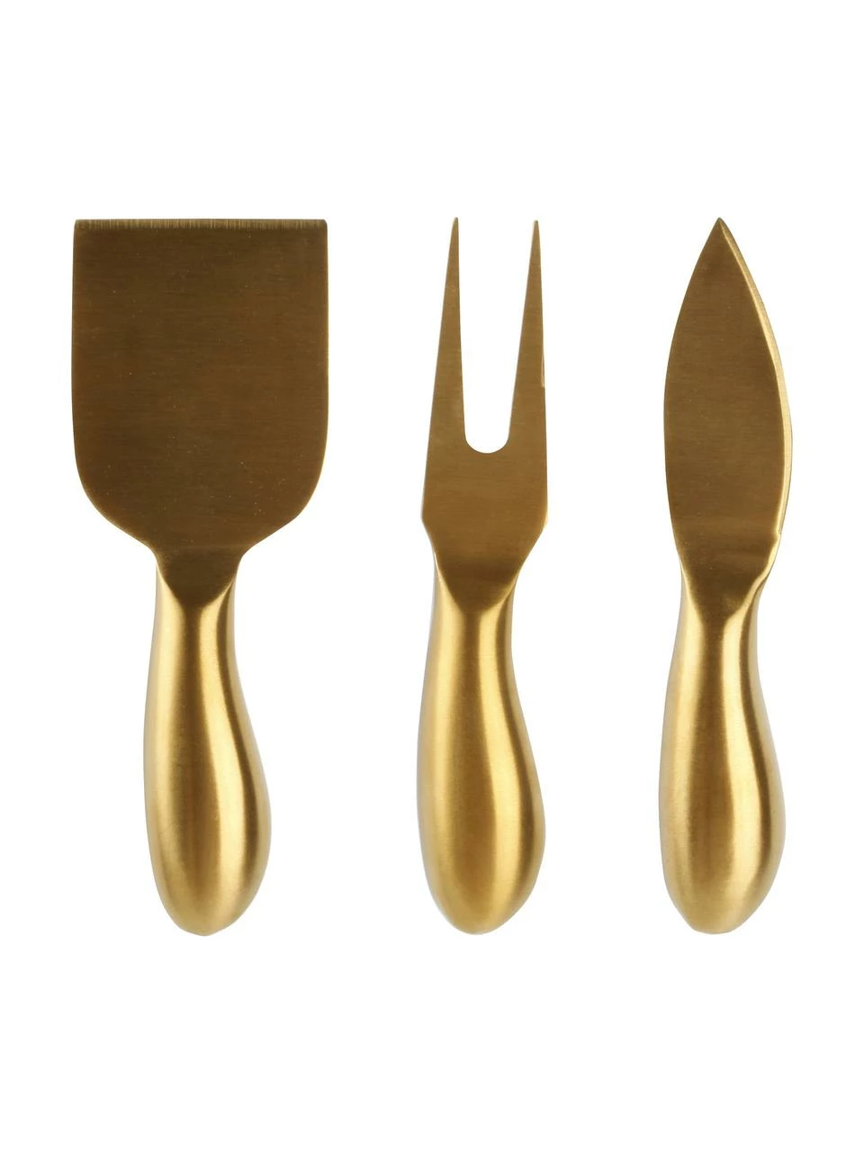 Couteau à fromage doré Fromage, 3 élém., long. 13 cm 3 Couteau à fromage doré Fromage, 3 élém., long. 13 cm