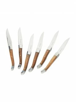 Couteau à steak avec manche en bois Jasmine, 6 pièces, long. 23 cm -Cuisine Soldes 2022 Couteau a steak avec manche en bois Jasmine 6 pieces 2