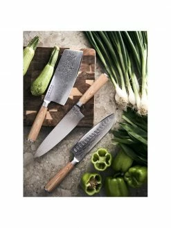 Couteau de chef Hattasan Damas, long. 33 cm -Cuisine Soldes 2022 Couteau de chef Hattasan Damas 3