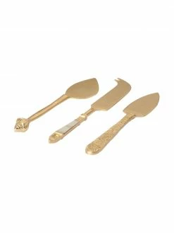 HKliving Couteaux à fromage dorés Cheese, 3 élém., Lot de différentes tailles 11 HKliving Couteaux à fromage dorés Cheese, 3 élém., Lot de différentes tailles -Cuisine Soldes 2022 Couteaux a fromage dores Cheese 3 elem 3