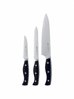 Couteaux de cuisine en acier inoxydable Pura, lot de 3, Lot de différentes tailles