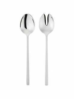 Westwing Collection Couvert à salade argenté pollisage haute brillance Shine, 2 élém., Long. 24 cm
