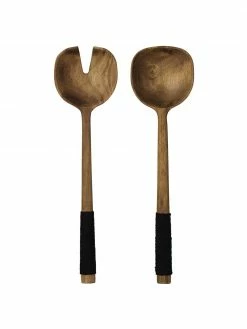 Asa Couverts à salade bois d'acacia Cuba Marone, 2 élém., Long. 31 cm