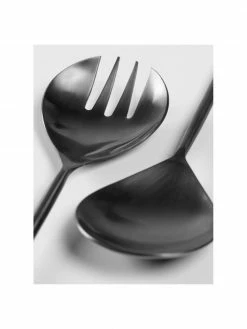 Couverts à salade design noir brillant Fer, 2 élém., long. 28 cm -Cuisine Soldes 2022 Couverts a salade design noir brillant Fer 2 elem 3