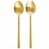 Westwing Collection Couverts à salade doré brossé mat Shine, 2 élém., Long. 24 cm -Cuisine Soldes 2022 Couverts a salade dore brosse mat Shine 2 elem