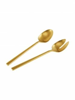 Westwing Collection Couverts à salade doré brossé mat Shine, 2 élém., Long. 24 cm 13 Westwing Collection Couverts à salade doré brossé mat Shine, 2 élém., Long. 24 cm -Cuisine Soldes 2022 Couverts a salade dore brosse mat Shine 2 elem 5