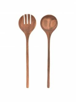 Couverts à salade en bois Yanila, 2 élém., long. 30 cm