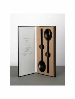 By On Couverts à salade noirs finition mate Topina, 2 élém., long. 16 cm -Cuisine Soldes 2022 Couverts a salade noirs finition mate Topina 2 elem 2