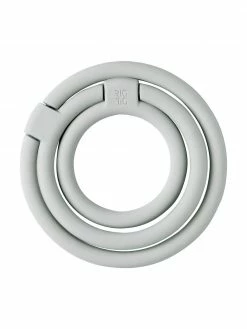 Rig-Tig Dessous-de-plat en silicone gris Circles, différentes tailles, Lot de différentes tailles