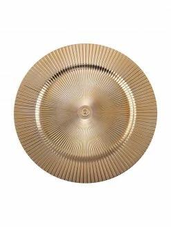 Dessous-de-plat filigrane décoratif doré Elegance, Ø 31 cm