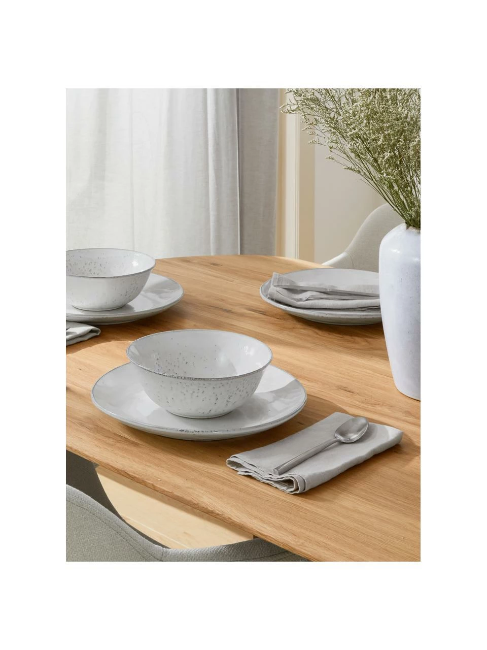 Broste Copenhagen Dessous-de-plat grès fait main Nordic Sand, Ø 31 cm, 4 pièces, Ø 31 cm 6 Broste Copenhagen Dessous-de-plat grès fait main Nordic Sand, Ø 31 cm, 4 pièces, Ø 31 cm – Image 4