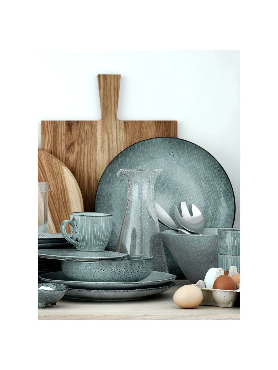 Broste Copenhagen Dessous-de-plat grès fait main Nordic Sea, Ø 31 cm, 4 pièces, Ø 31 cm 4 Broste Copenhagen Dessous-de-plat grès fait main Nordic Sea, Ø 31 cm, 4 pièces, Ø 31 cm – Image 2