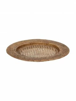 Cote Table Dessous-de-plat rotin Ednna, 2 pièces, Ø 32 cm