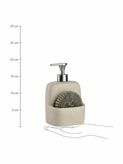 Andrea House Distributeur de savon Sand, 2 élém., larg. 11 x haut. 19 cm -Cuisine Soldes 2022 Distributeur de savon Sand 2 elem 2